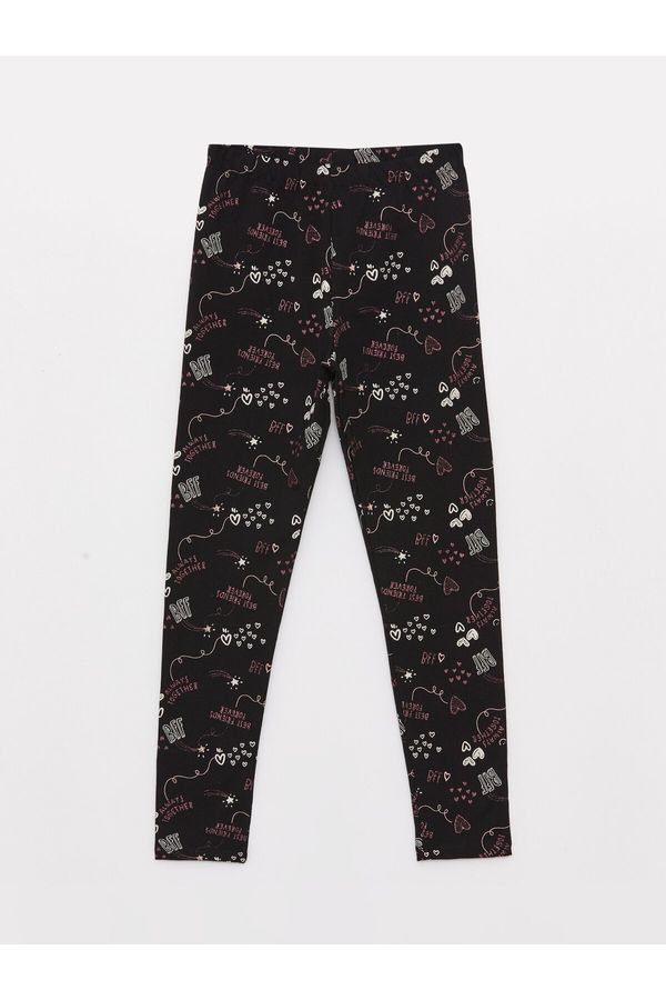 LC Waikiki LC Waikiki Girl's Long Leggings with Elastic Waist Patterned Patterned