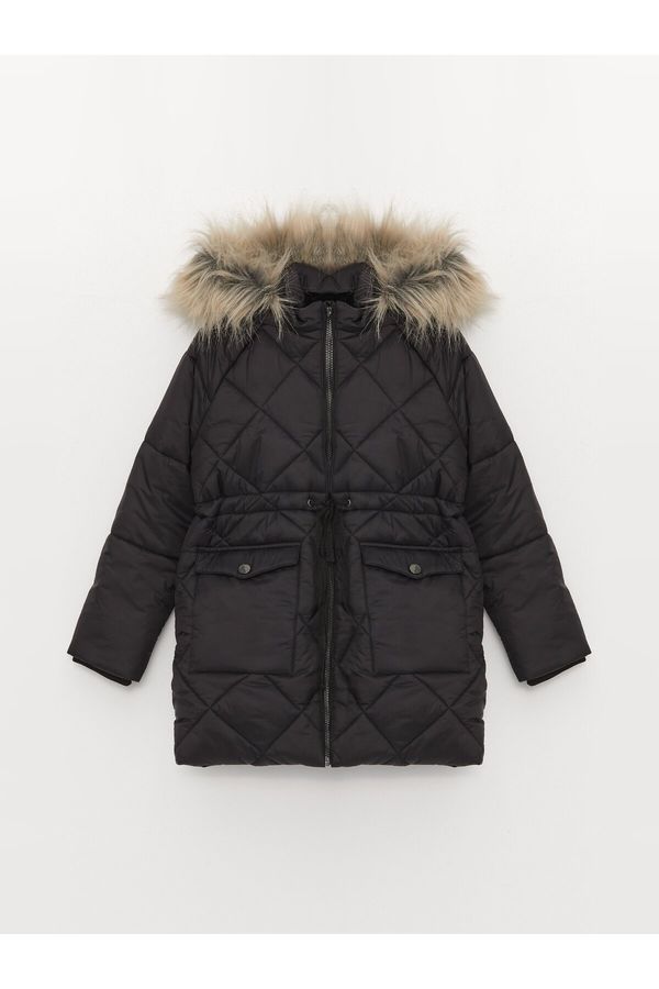 LC Waikiki LC Waikiki Girls Quilted Hooded Coat