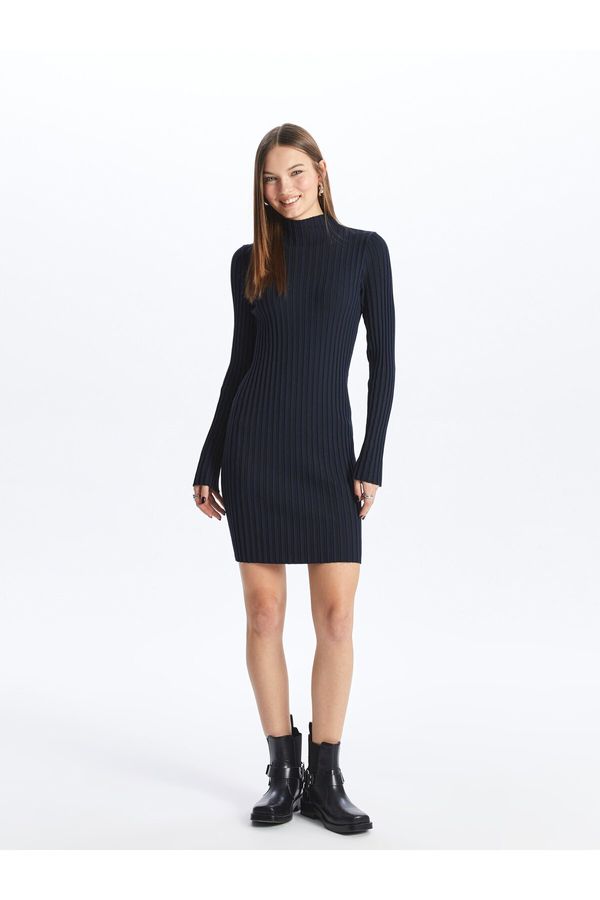 LC Waikiki LC Waikiki High Collar Straight Long Sleeve Women's Dress