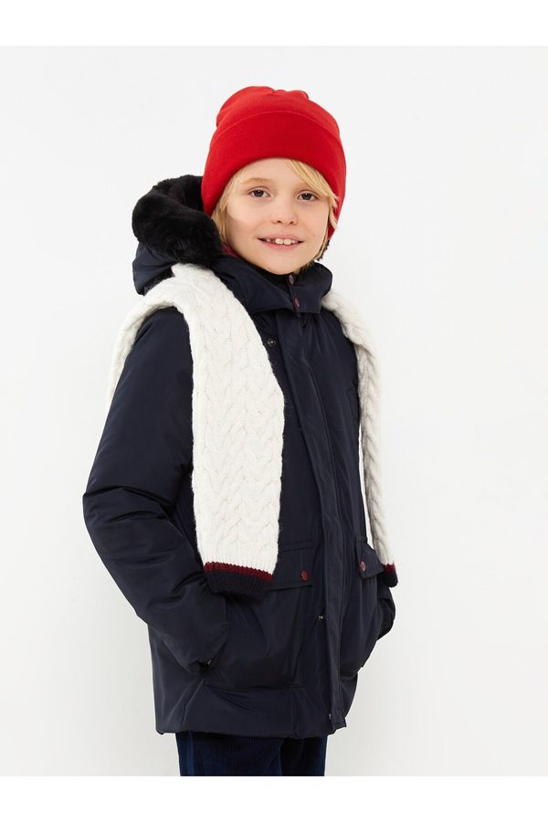 LC Waikiki LC Waikiki Hooded Basic Boy's Coat