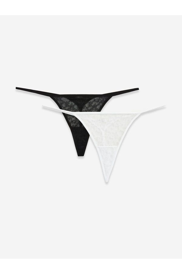 LC Waikiki LC Waikiki Lace Thong Panties 2 Pack