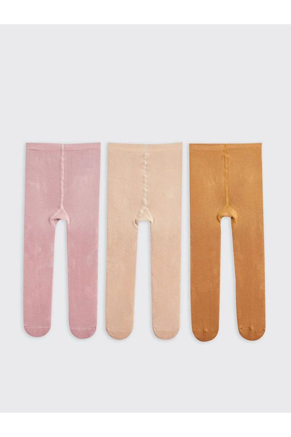 LC Waikiki LC Waikiki LCW baby Basic 3 Pack Baby Girl Tights