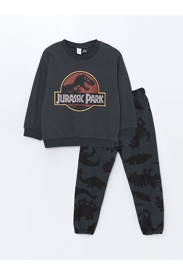 LC Waikiki LC Waikiki LCW Crew Neck Jurassic Park Printed Baby Boy Tracksuit