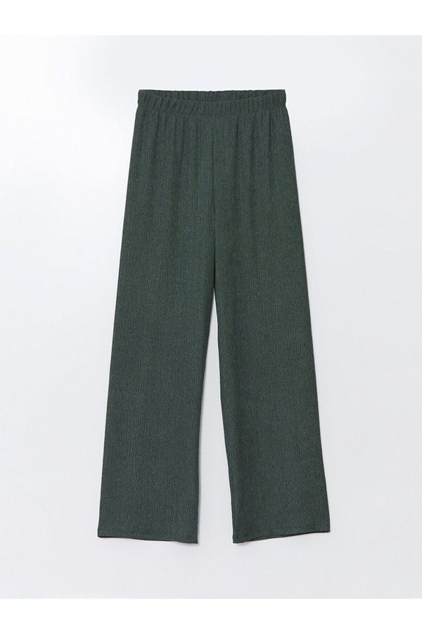 LC Waikiki LC Waikiki Lcw Elastic Waist Textured Wide Leg Women's Trousers