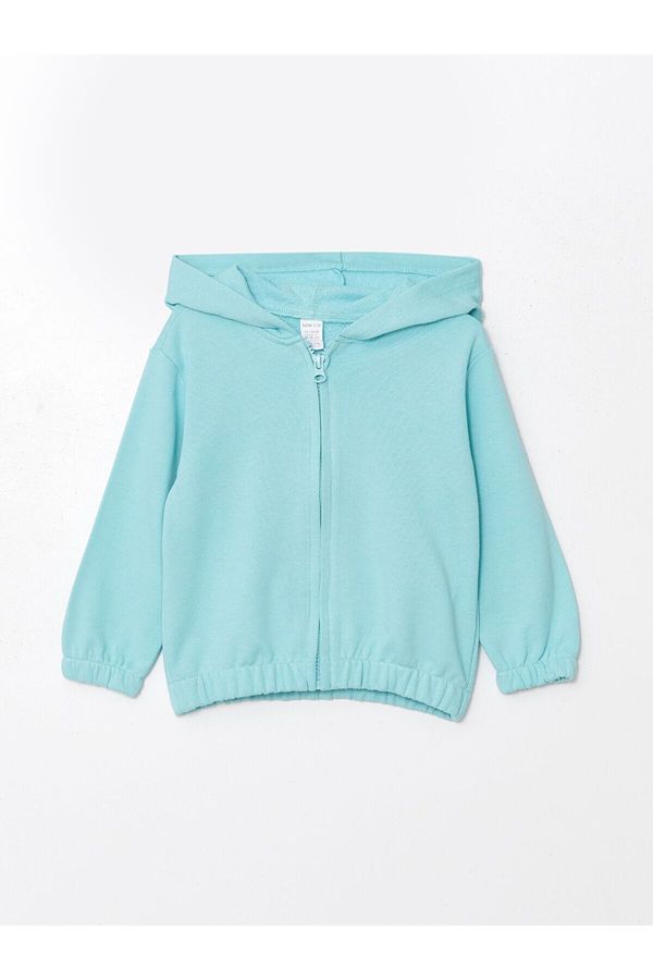 LC Waikiki LC Waikiki Lcw Hooded Basic Baby Girl Cardigan