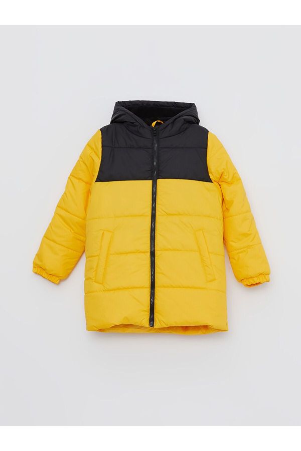 LC Waikiki LC Waikiki Lcw Hooded Color Block Boy's Puffer Jacket