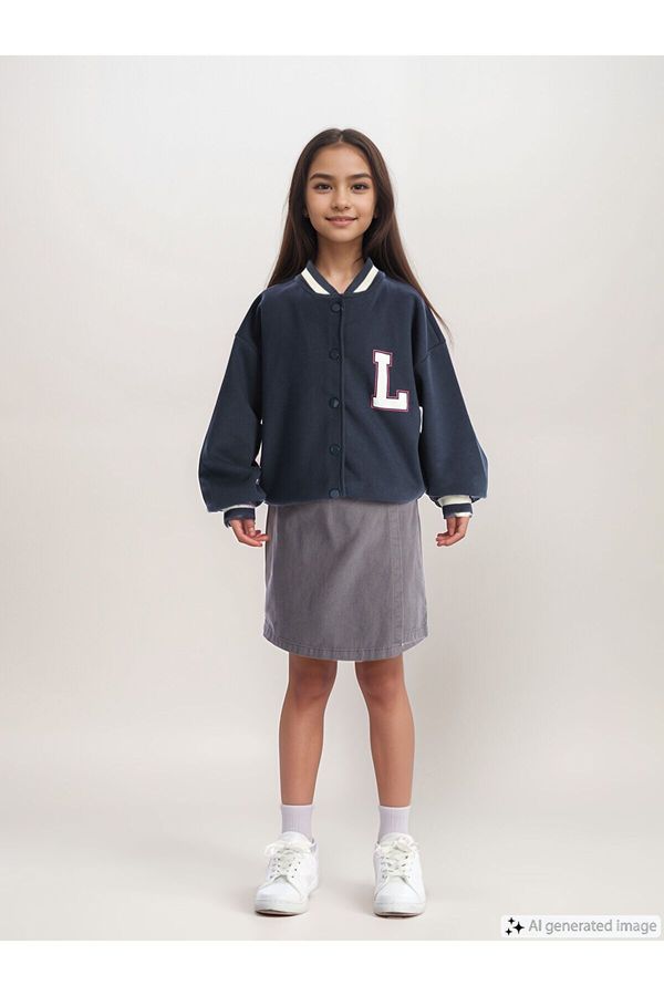 LC Waikiki LC Waikiki LCW Kids Dark Navy Blue Both Comfortable and Cool Short Skirt