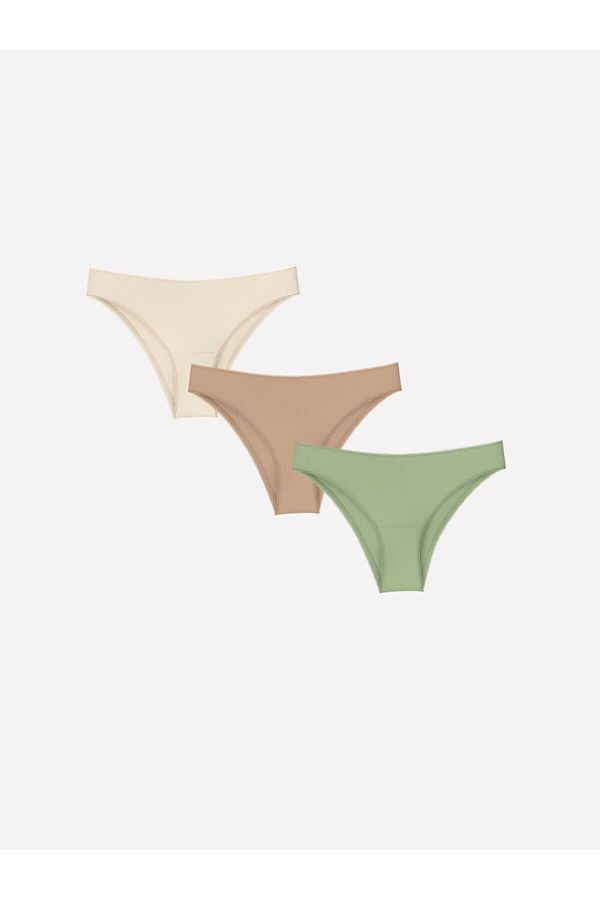 LC Waikiki LC Waikiki Lcw Plain Brazilian Panties 3 Pack