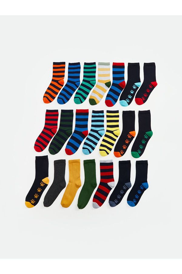 LC Waikiki LC Waikiki Lcw Striped Boys Ankle Socks 3-Pack