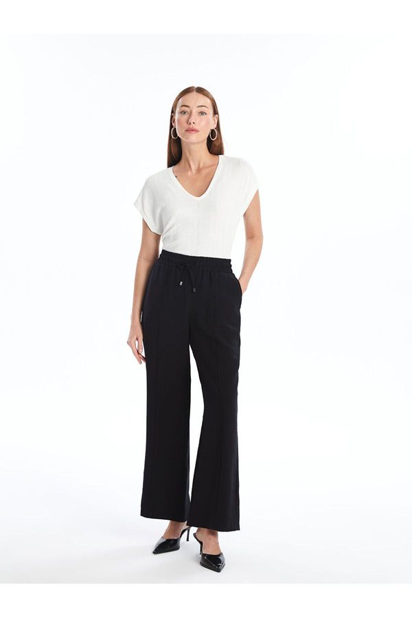 LC Waikiki LC Waikiki Lcw Women's Elastic Waist Plain Trousers