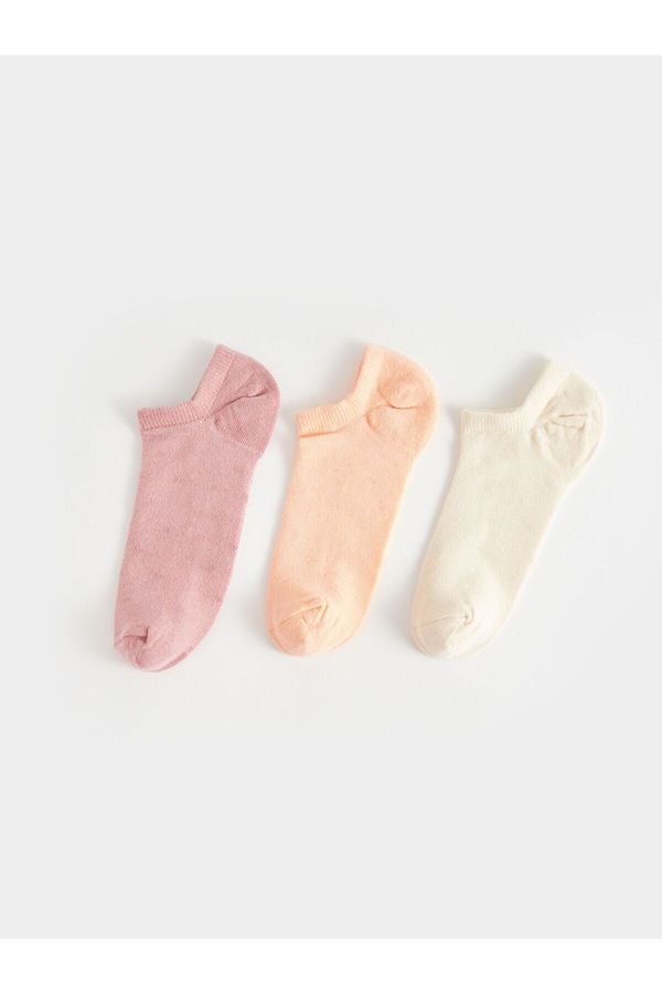 LC Waikiki LC Waikiki Lcw Women's Plain Ankle Socks 3 Pack