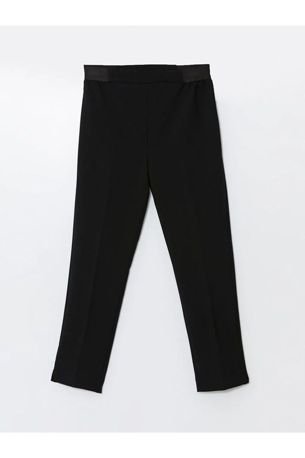 LC Waikiki LC Waikiki LCWAIKIKI Classic New Black Elastic Waist Women's Trousers