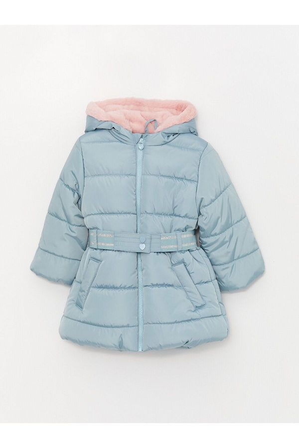 LC Waikiki LC Waikiki Lcwk Hooded Long Sleeve Baby Girl Coat