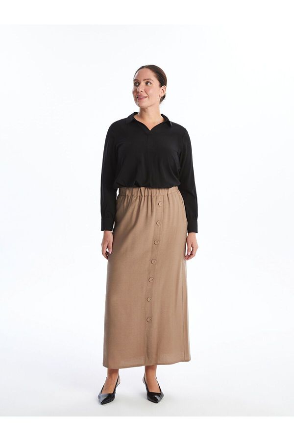 LC Waikiki LC Waikiki Lcwk Women's Elastic Waist Plain Skirt