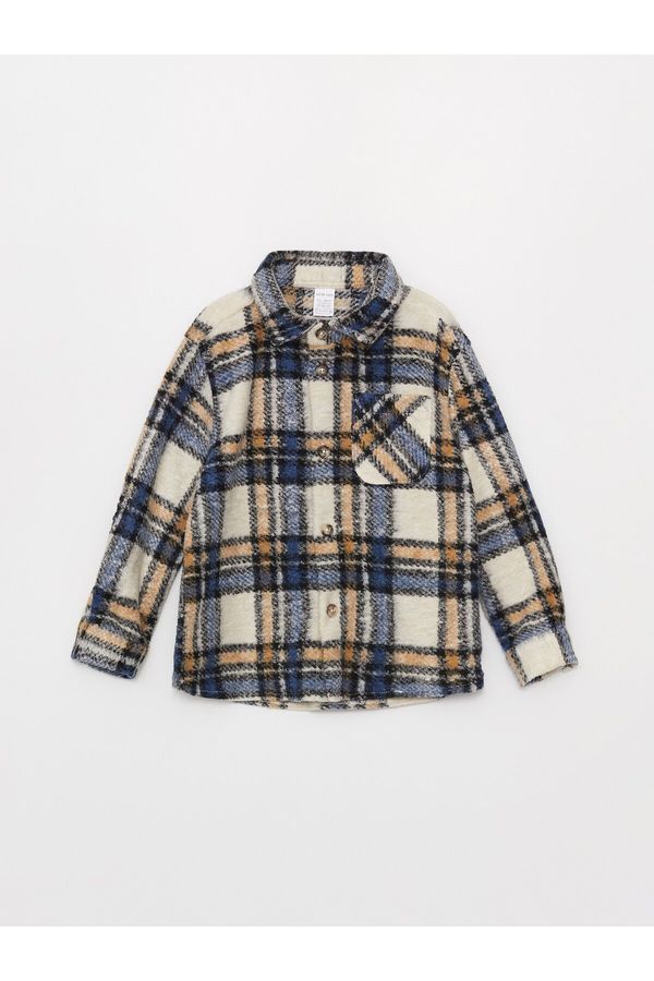 LC Waikiki LC Waikiki Long Sleeve Plaid Patterned Baby Boy Shirt Jacket