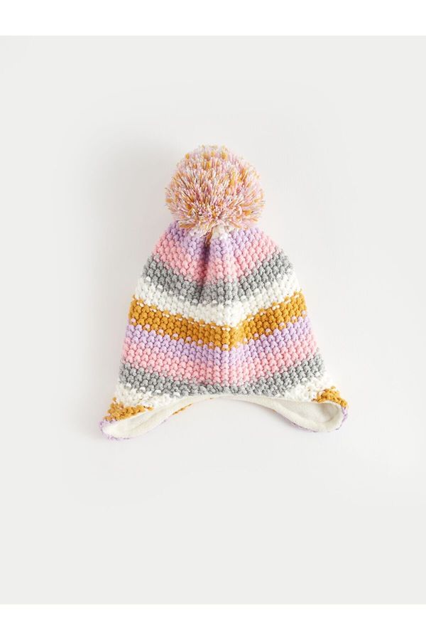 LC Waikiki LC Waikiki Lw - Color Block Baby Girl Knitted Beanie