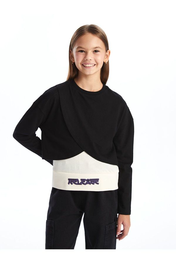 LC Waikiki LC Waikiki Lw - Crew Neck Girls Undershirt and Sweatshirt 2-Pack