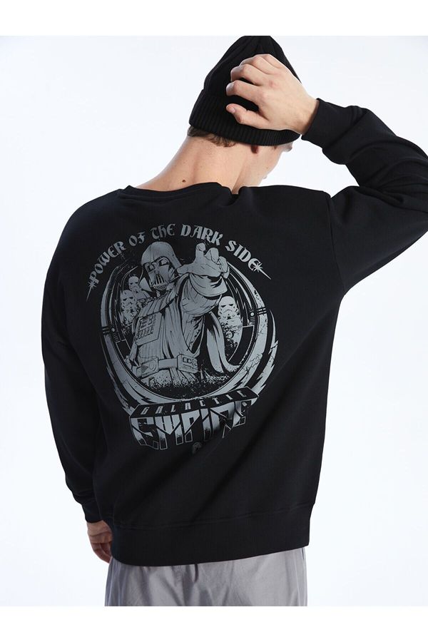 LC Waikiki LC Waikiki Lw - Crew Neck Long Sleeve Star Wars Printed Men's Sweatshirt