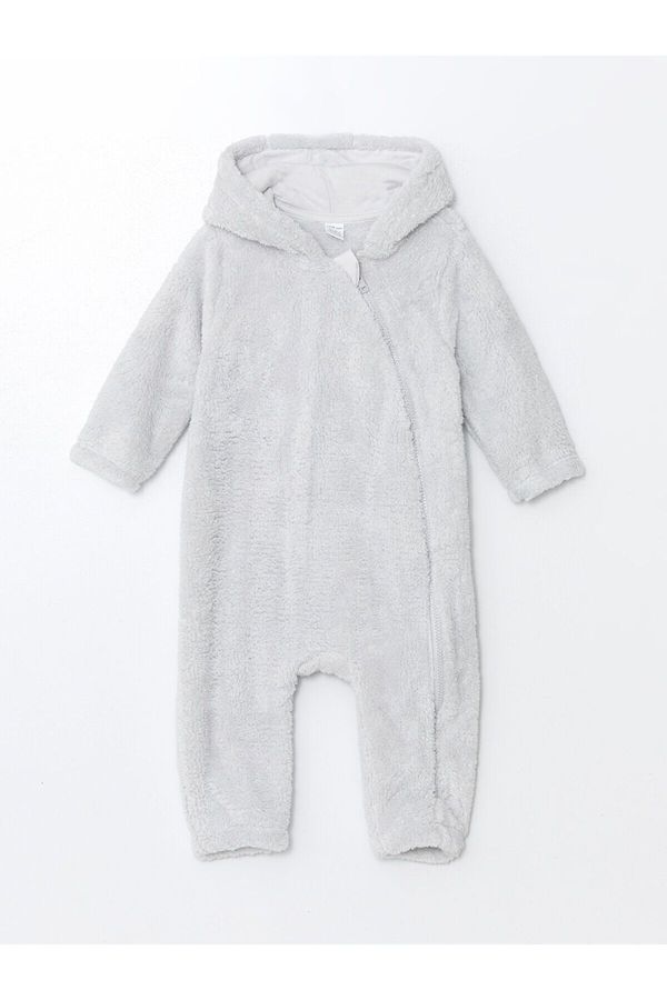 LC Waikiki LC Waikiki Lw - Hooded Baby Boy Plush Jumpsuit