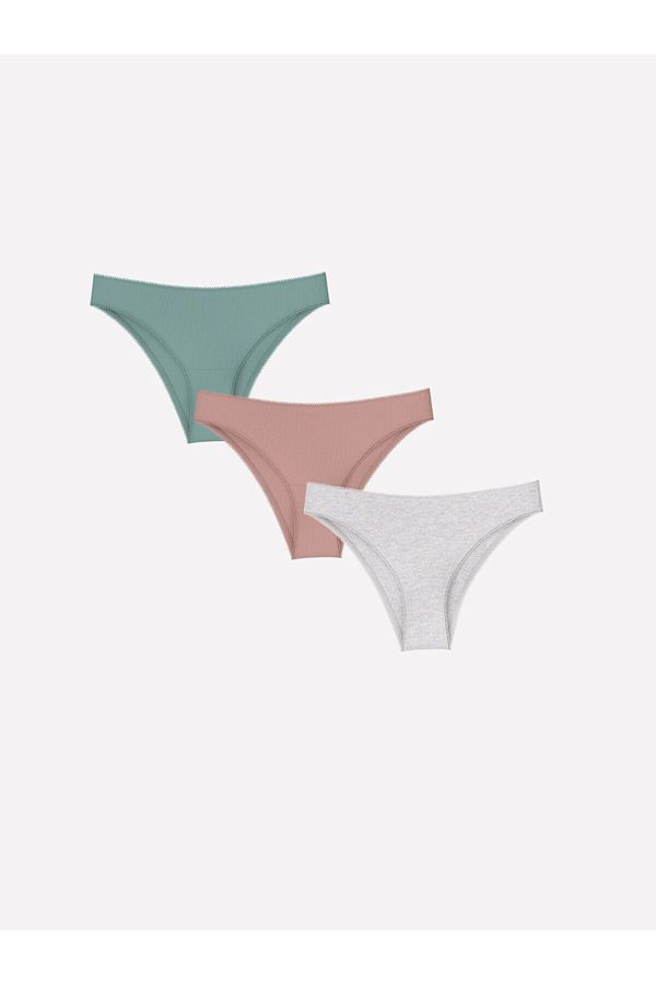 LC Waikiki LC Waikiki Lw - Plain Brazilian Panties 3 Pack