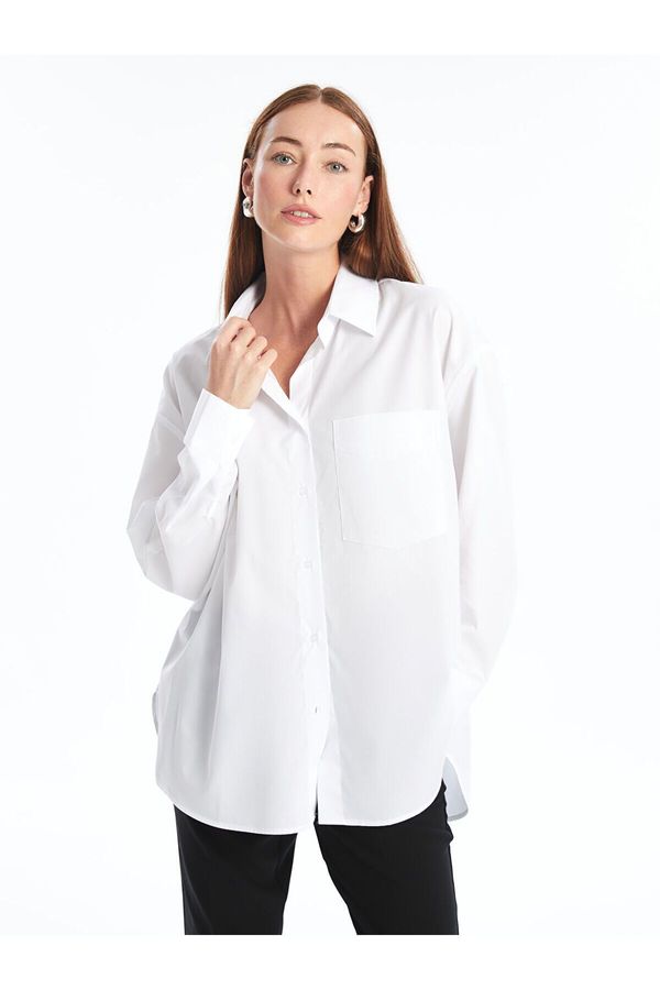 LC Waikiki LC Waikiki Lw - Plain Long Sleeve Oversize Women's Shirt