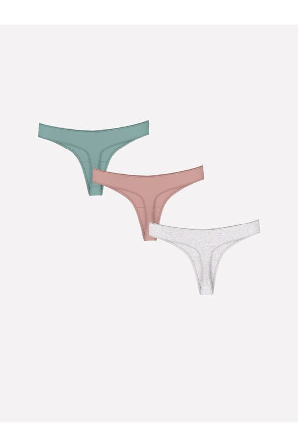 LC Waikiki LC Waikiki Lw - Plain Thong Panties 3 Pack