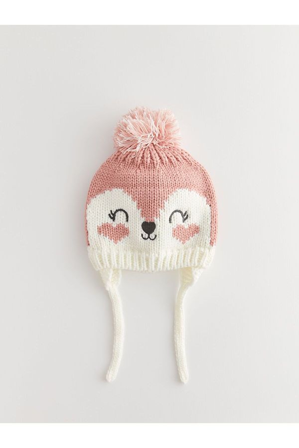 LC Waikiki LC Waikiki Lw - Pompom Detailed Baby Girl Beanie