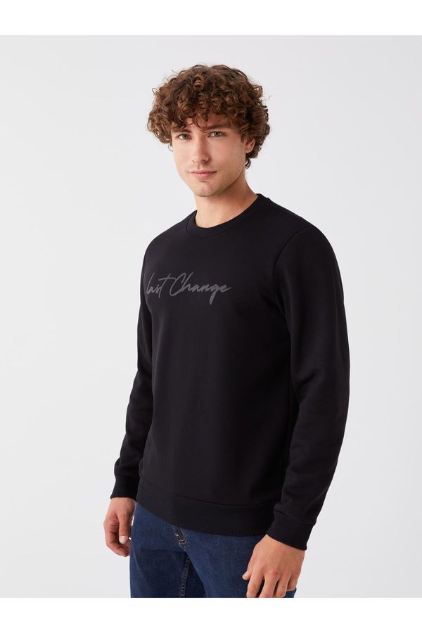 LC Waikiki LC Waikiki Men's Crew Neck Long Sleeve Printed Sweatshirt