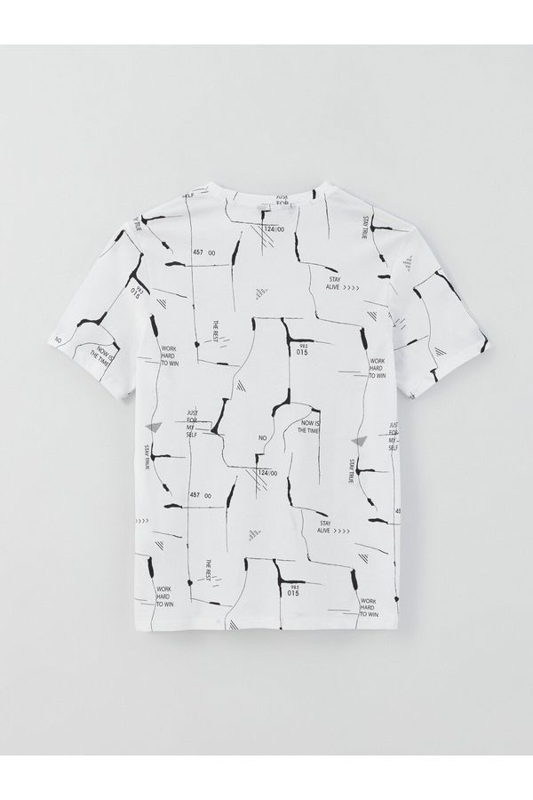 LC Waikiki LC Waikiki Men's Crew Neck Short Sleeve Printed Combed Combed T-Shirt