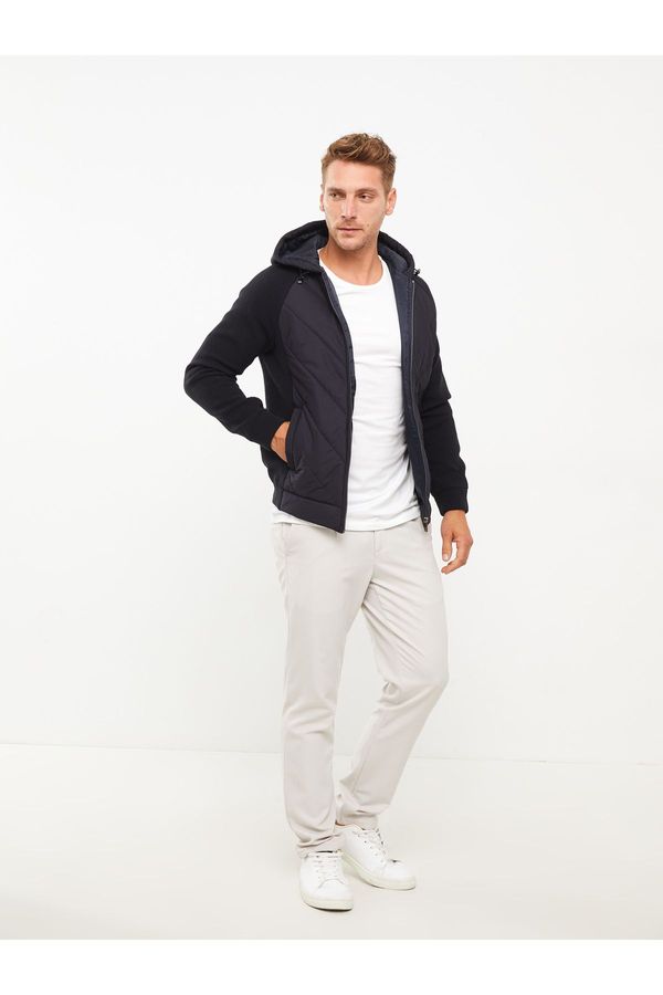 LC Waikiki LC Waikiki Men's Slim Fit Hooded Knitwear Coat