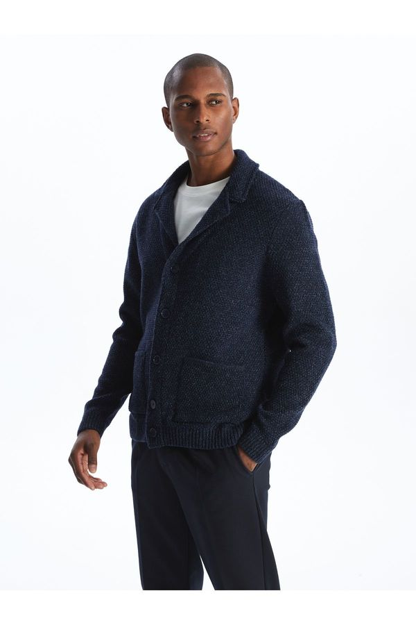 LC Waikiki LC Waikiki Men's Standard Fit Shawl Collar Knitwear Cardigan