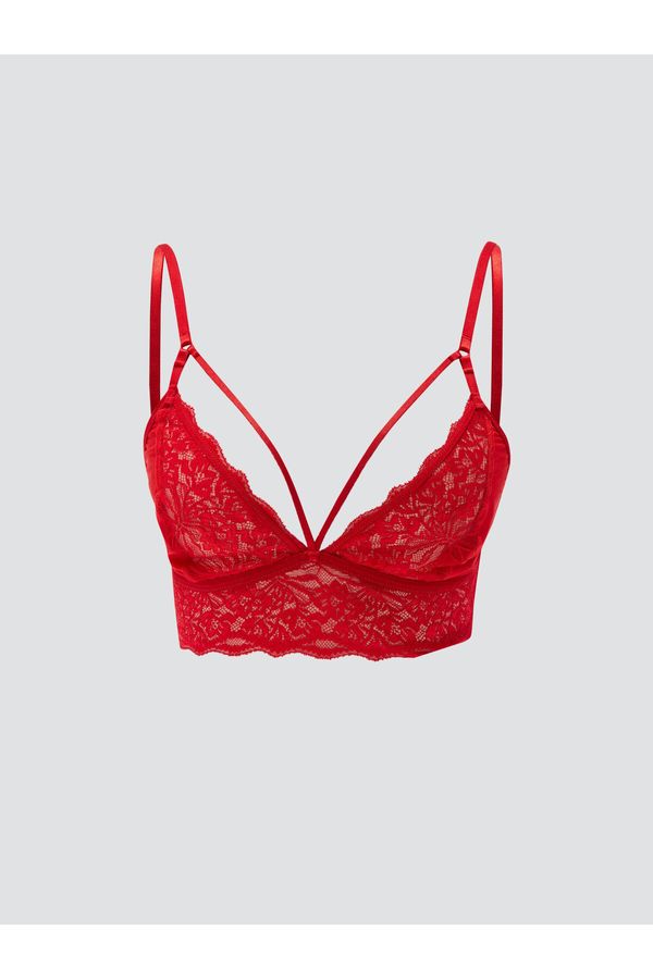 LC Waikiki LC Waikiki Non-Wireless Padding Lace Bralette