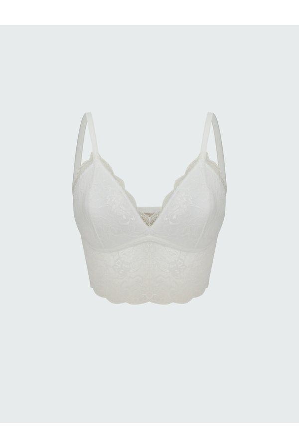 LC Waikiki LC Waikiki Non-Wireless Padding Lace Bralette