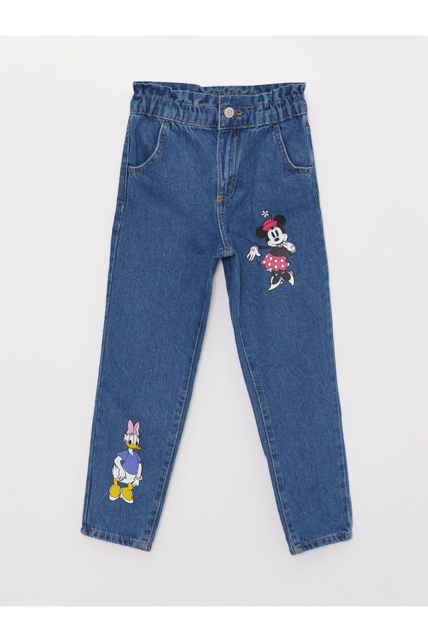 LC Waikiki LC Waikiki Paperbag Fit Minnie Mouse Printed Girls' Jeans