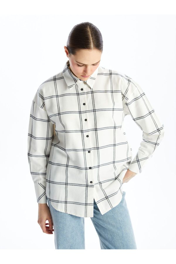 LC Waikiki LC Waikiki Plaid Long Sleeve Women's Shirt