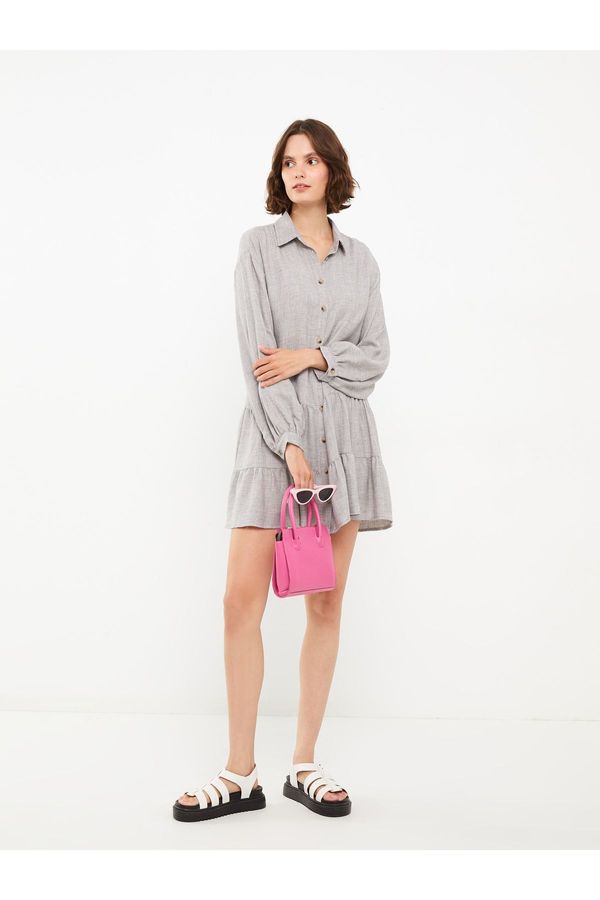 LC Waikiki LC Waikiki Plain Long Sleeve Women's Shirt Dress