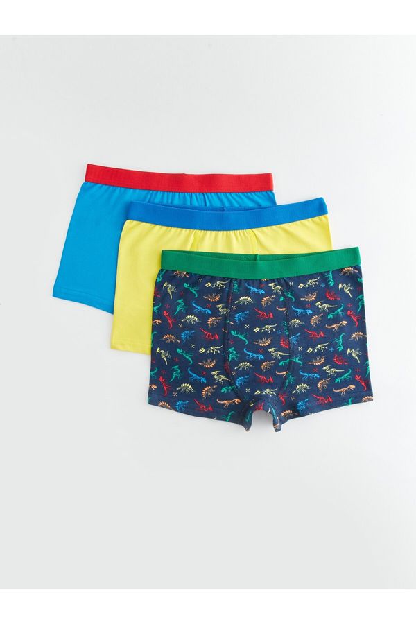 LC Waikiki LC Waikiki Printed Cotton Boy's Boxer Set of 3