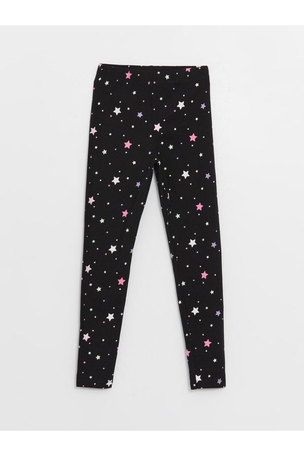 LC Waikiki LC Waikiki Printed Girls' Tights with Elastic Waistband