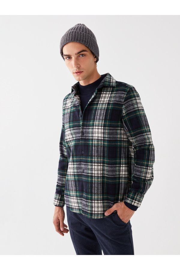 LC Waikiki LC Waikiki Regular Fit Long Sleeve Plaid Men's Lumberjack Shirt Jacket