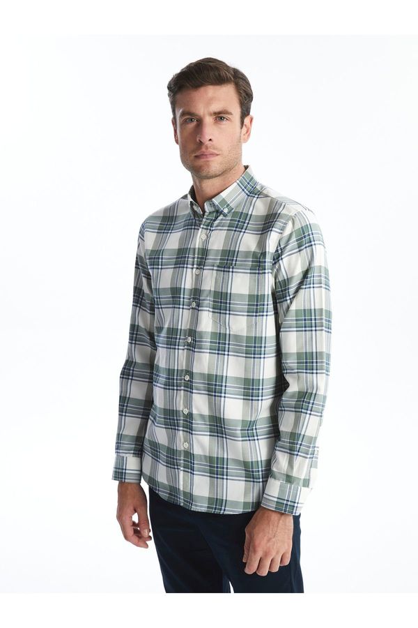 LC Waikiki LC Waikiki Regular Fit Long Sleeve Plaid Men's Shirt