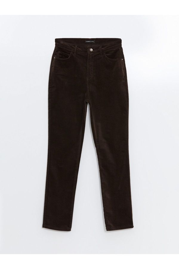 LC Waikiki LC Waikiki Slim Fit Velvet Women's Trousers