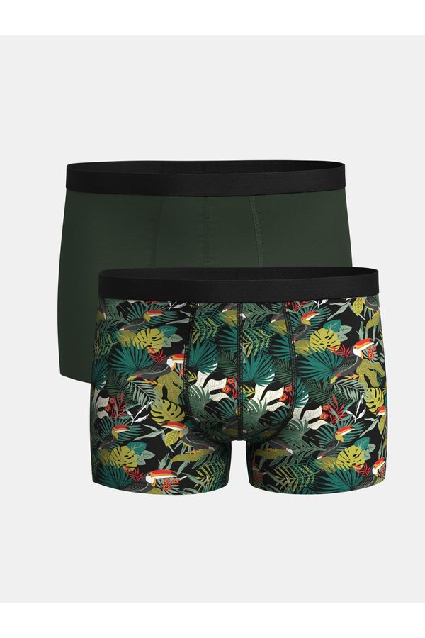 LC Waikiki LC Waikiki Standard Fit, Flexible Fabric Men's Boxer, Pack of 2