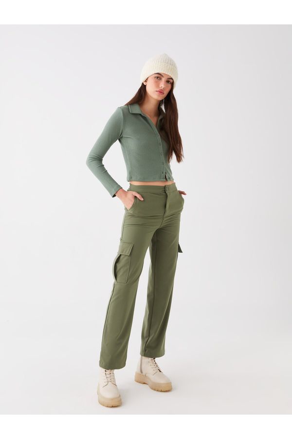 LC Waikiki LC Waikiki Standard Fit Gabardine Women's Cargo Pants