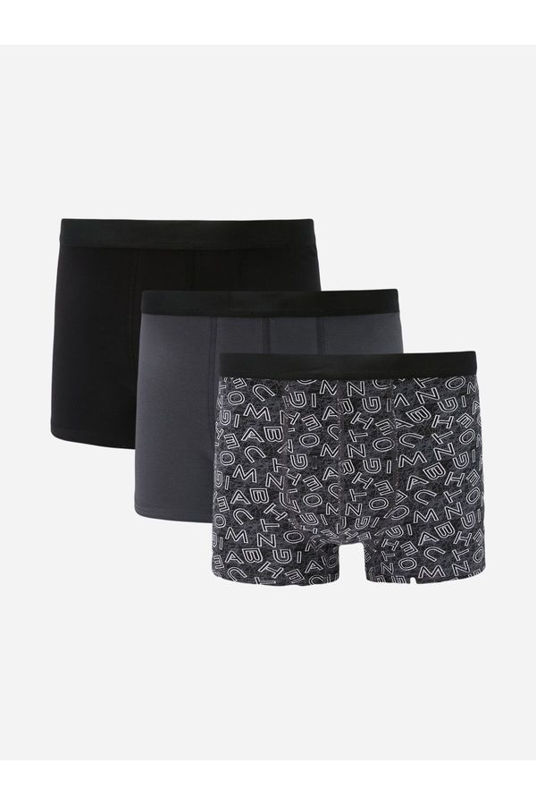 LC Waikiki LC Waikiki Standard Mold Flexible Fabric Men's Boxer 3-Piece