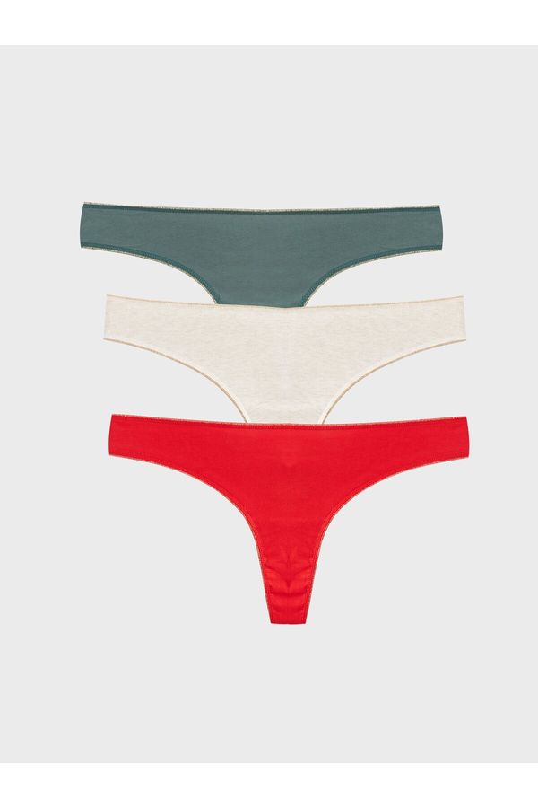 LC Waikiki LC Waikiki Straight Thong Panties 3-Pack