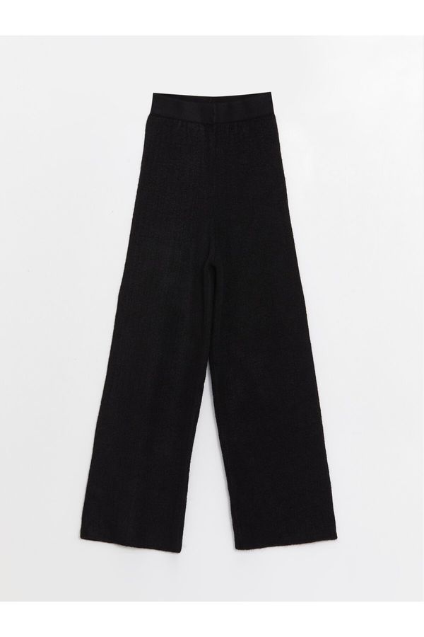 LC Waikiki LC Waikiki Straight Wide Leg Women's Knitwear Trousers with Elastic Waist