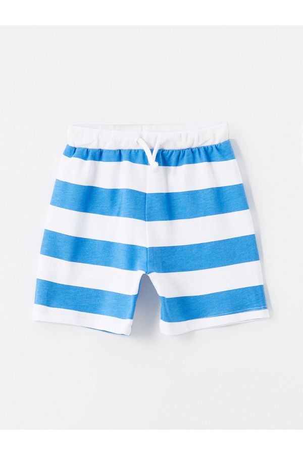 LC Waikiki LC Waikiki Striped Baby Boy Shorts with Elastic Waist