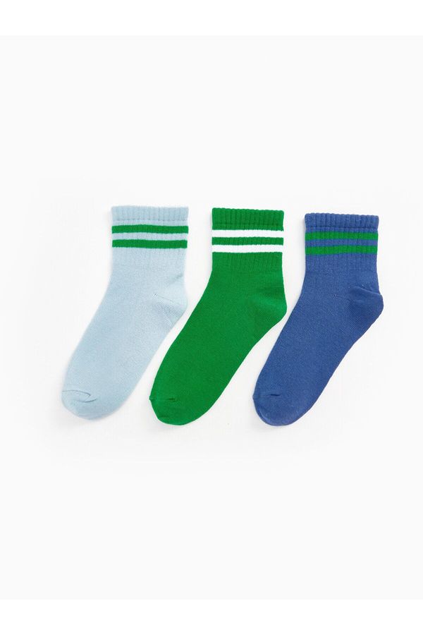 LC Waikiki LC Waikiki Striped Boy Socks Set of 3