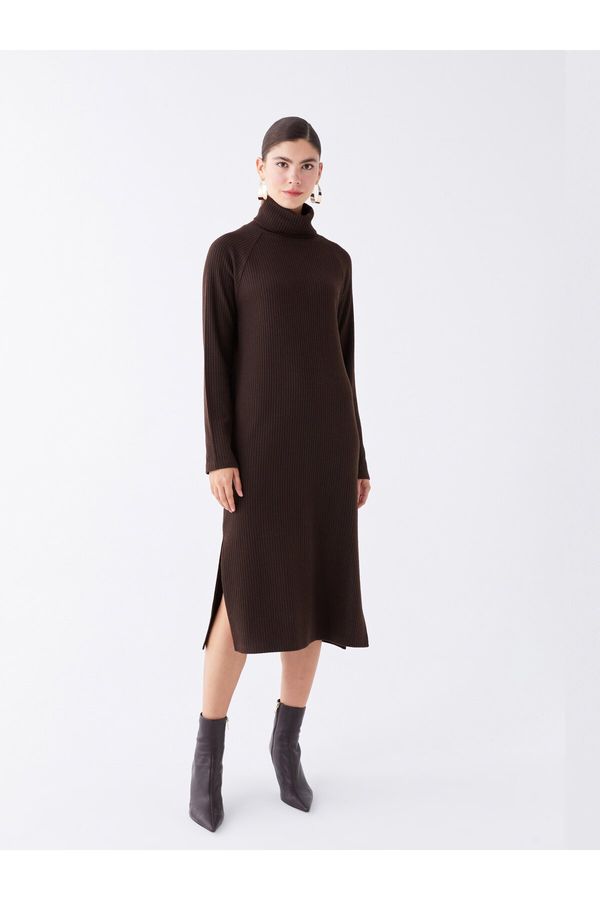 LC Waikiki LC Waikiki Turtleneck Plain Long Sleeve Women's Knitwear Dress