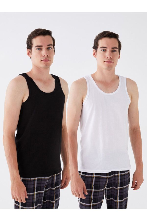 LC Waikiki LC Waikiki U-Neck Combed Cotton Men's Undershirt, 2-pack